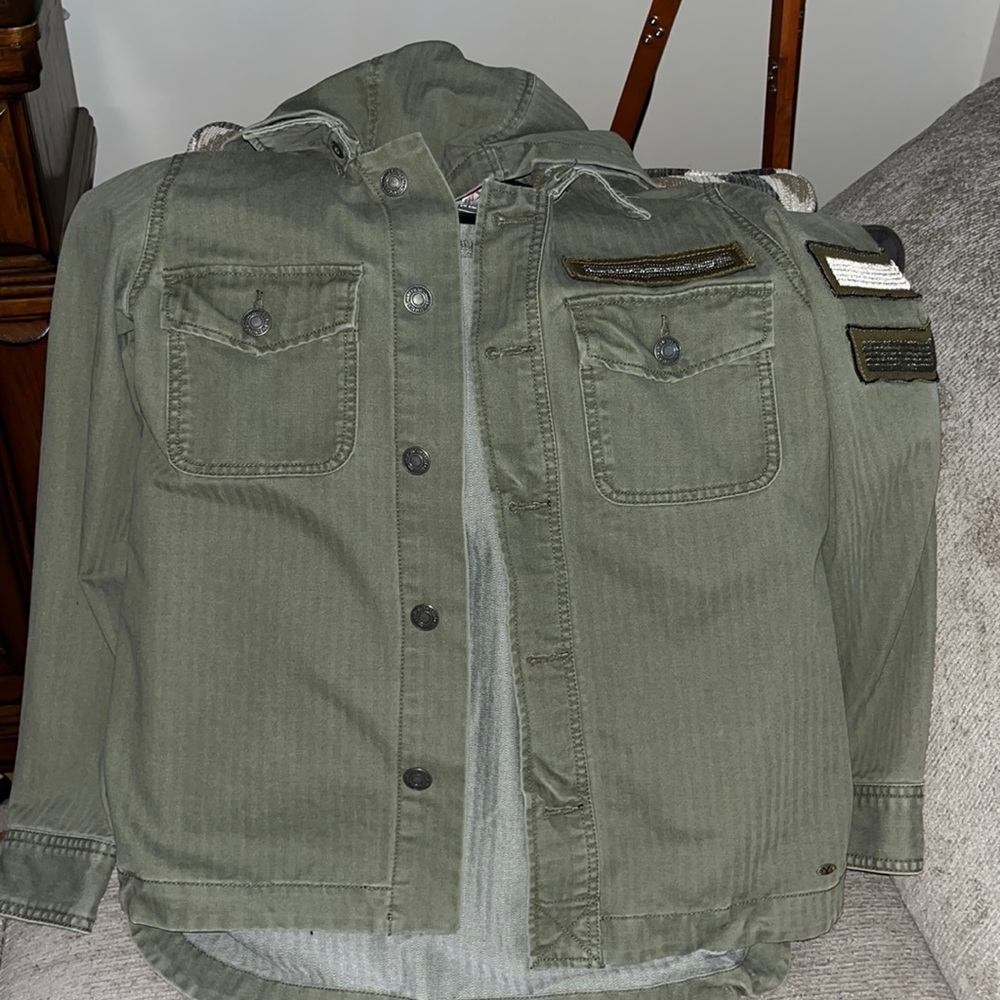 American Eagle Preowned Beaded Pocket Jacket